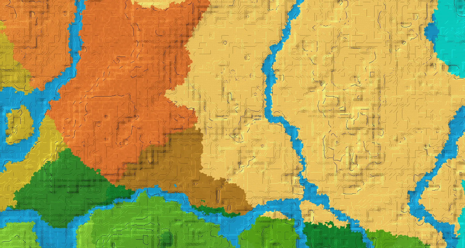 Seed map — Desert village and Pillager outpost