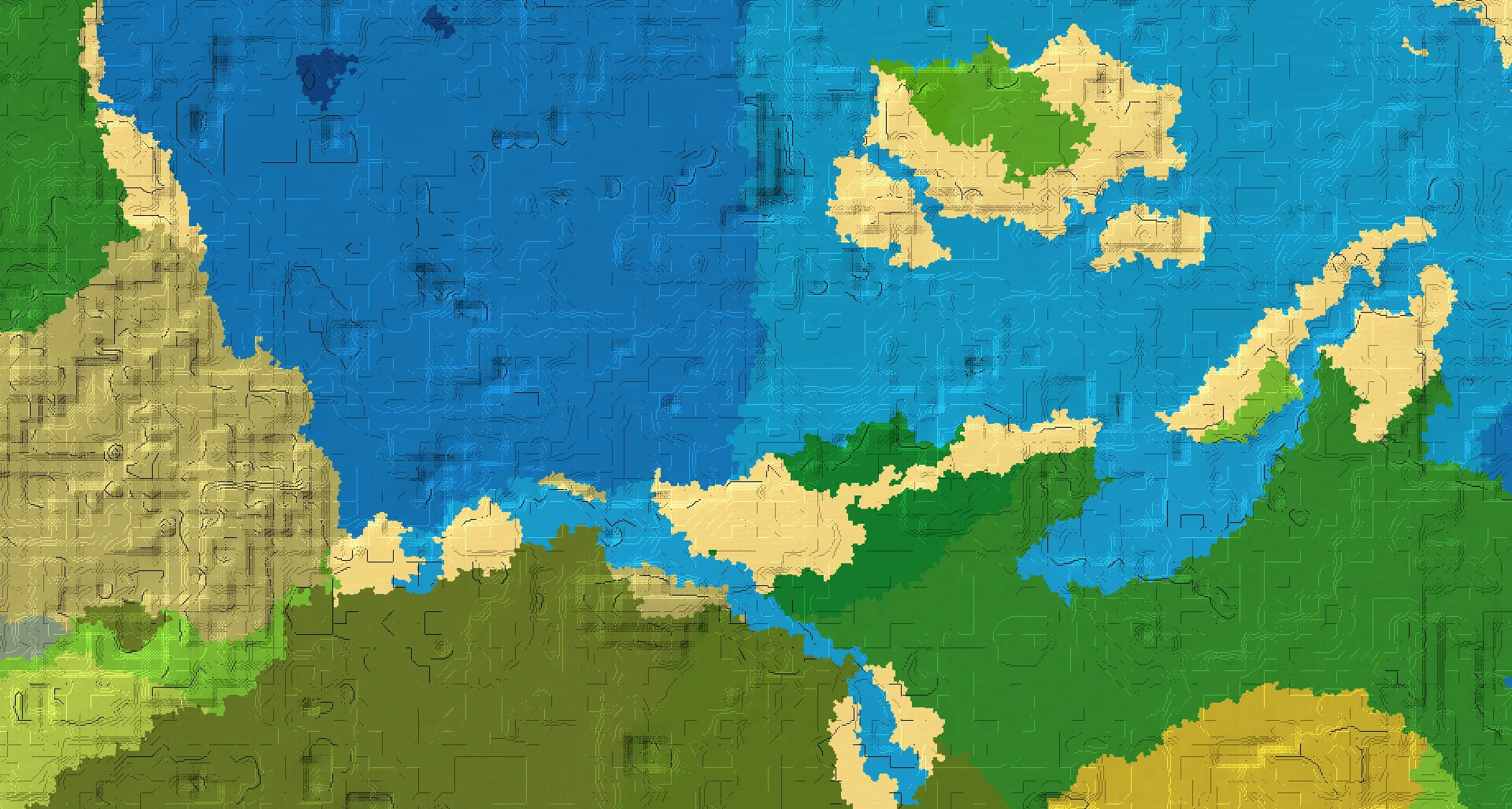 Seed map — Ocean Ruins Northeast of a Swamp Start
