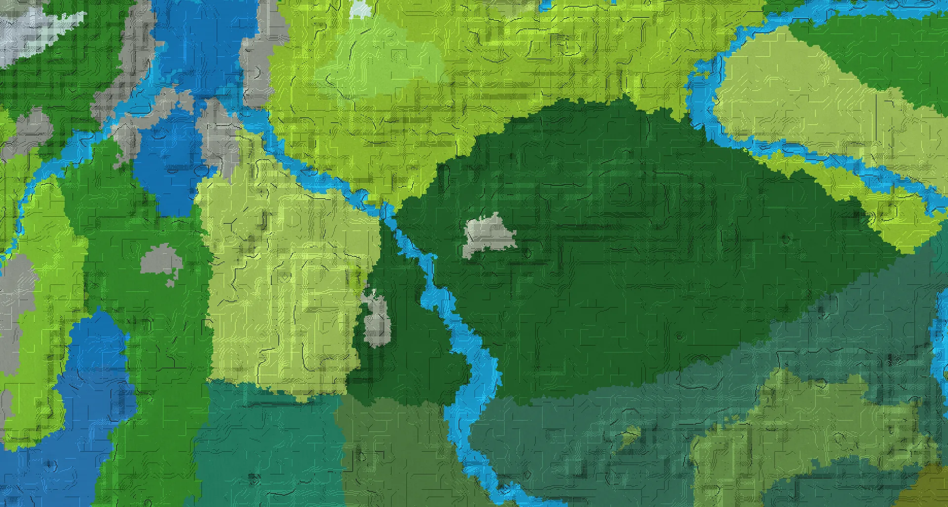 Seed map — Woodland mansion and Plains village