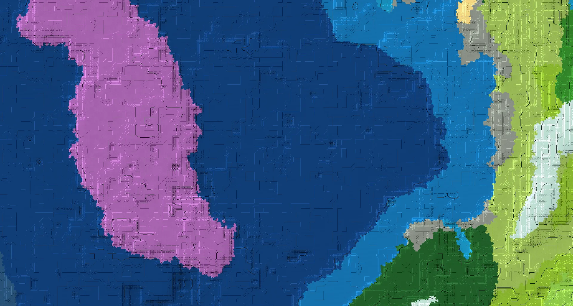 Seed map — Ocean monument and Mushroom fields