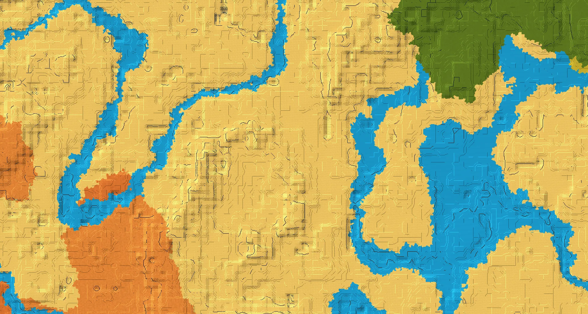 Seed map — Desert Temple Southwest of a Desert Start