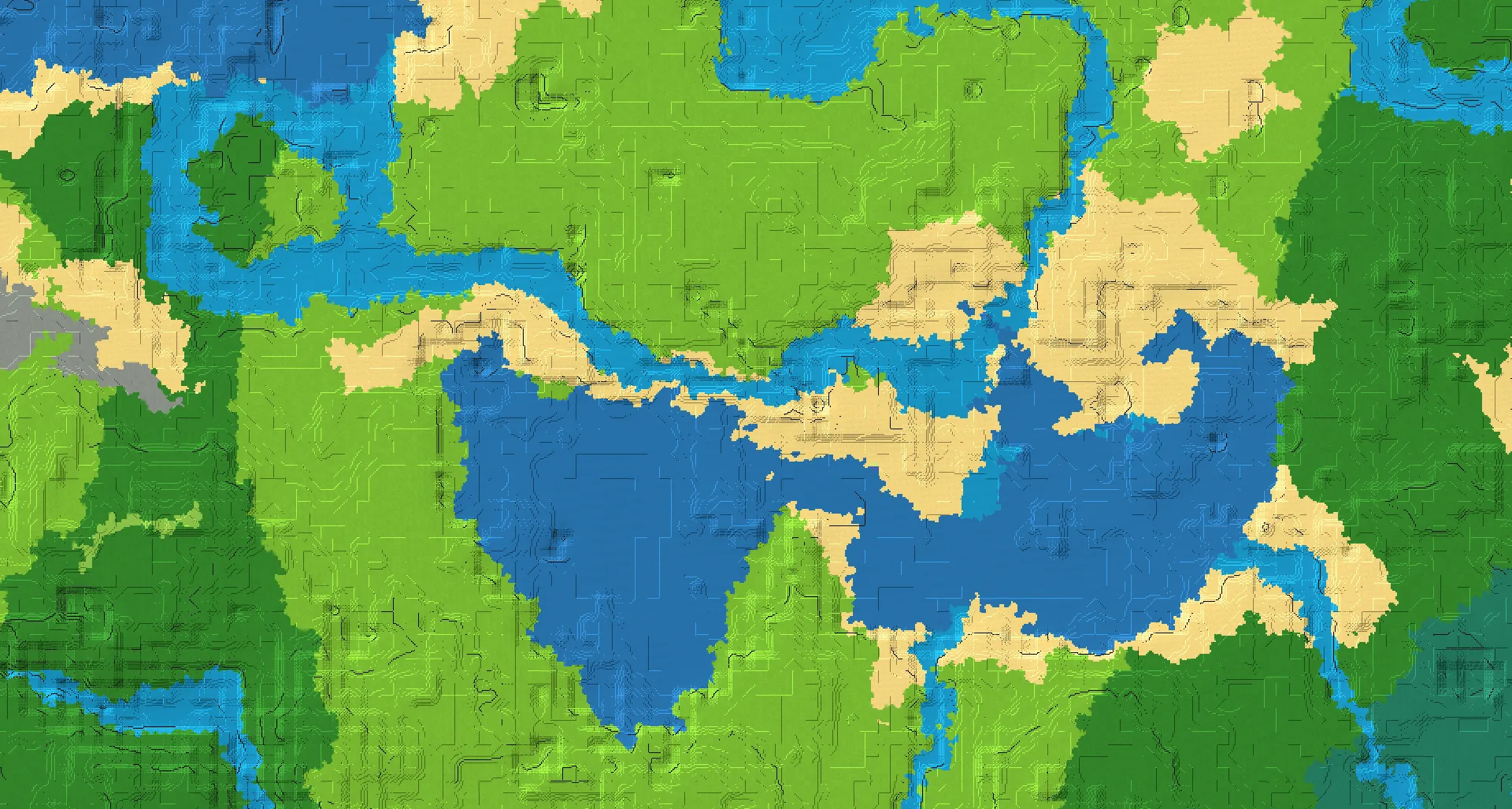 Seed map — Trial Chambers South of a Plains Start with Ruined Portal