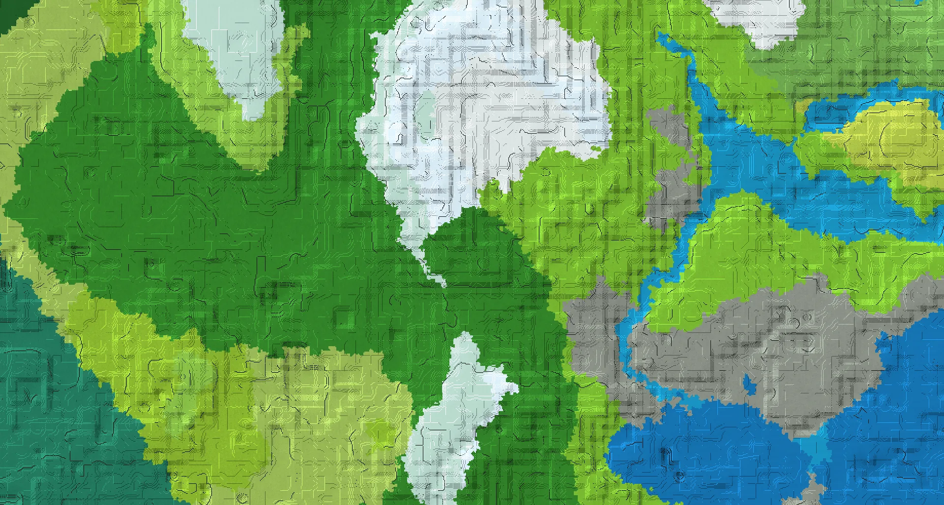 Seed map — Deep Dark Southeast of a Forest Start