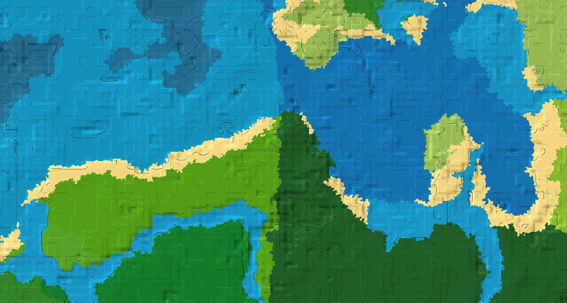 Seed map — Woodland Mansion and Shipwreck from Bamboo Jungle