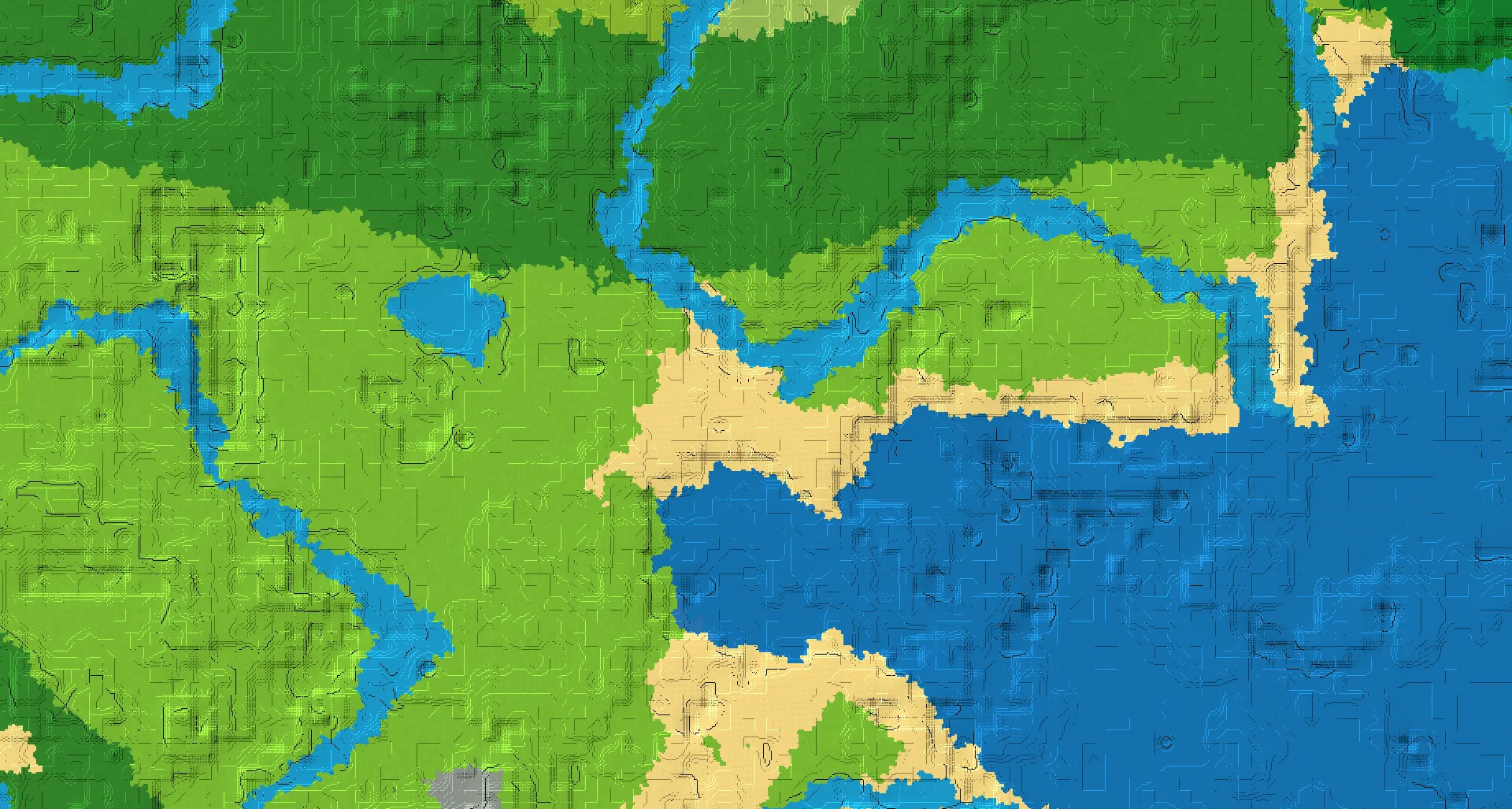 Seed map — Buried Treasure Southwest of a Old Growth Birch Forest Start