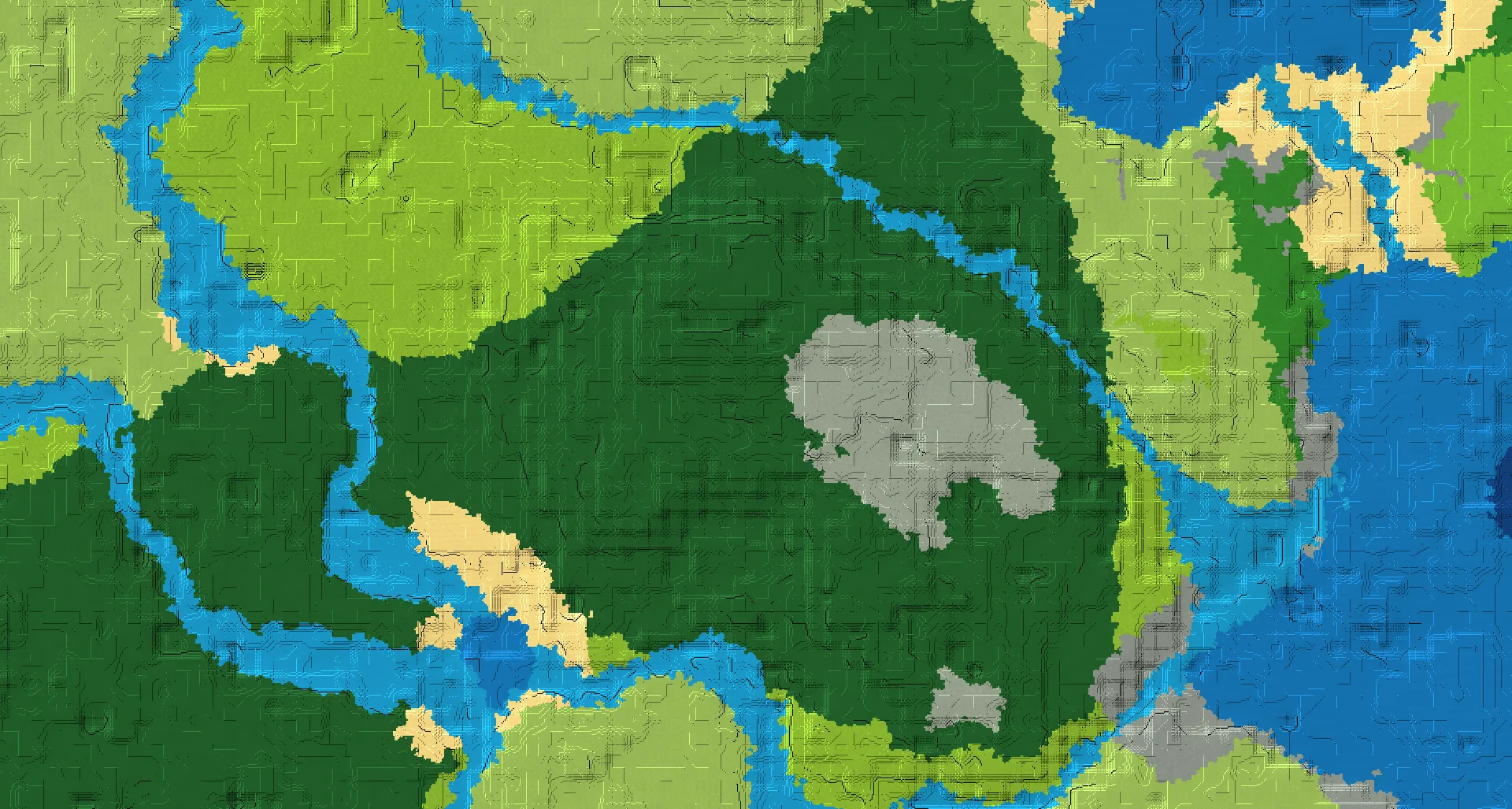Seed map — Lush Caves Start with Ruined Portal with Trial Chambers