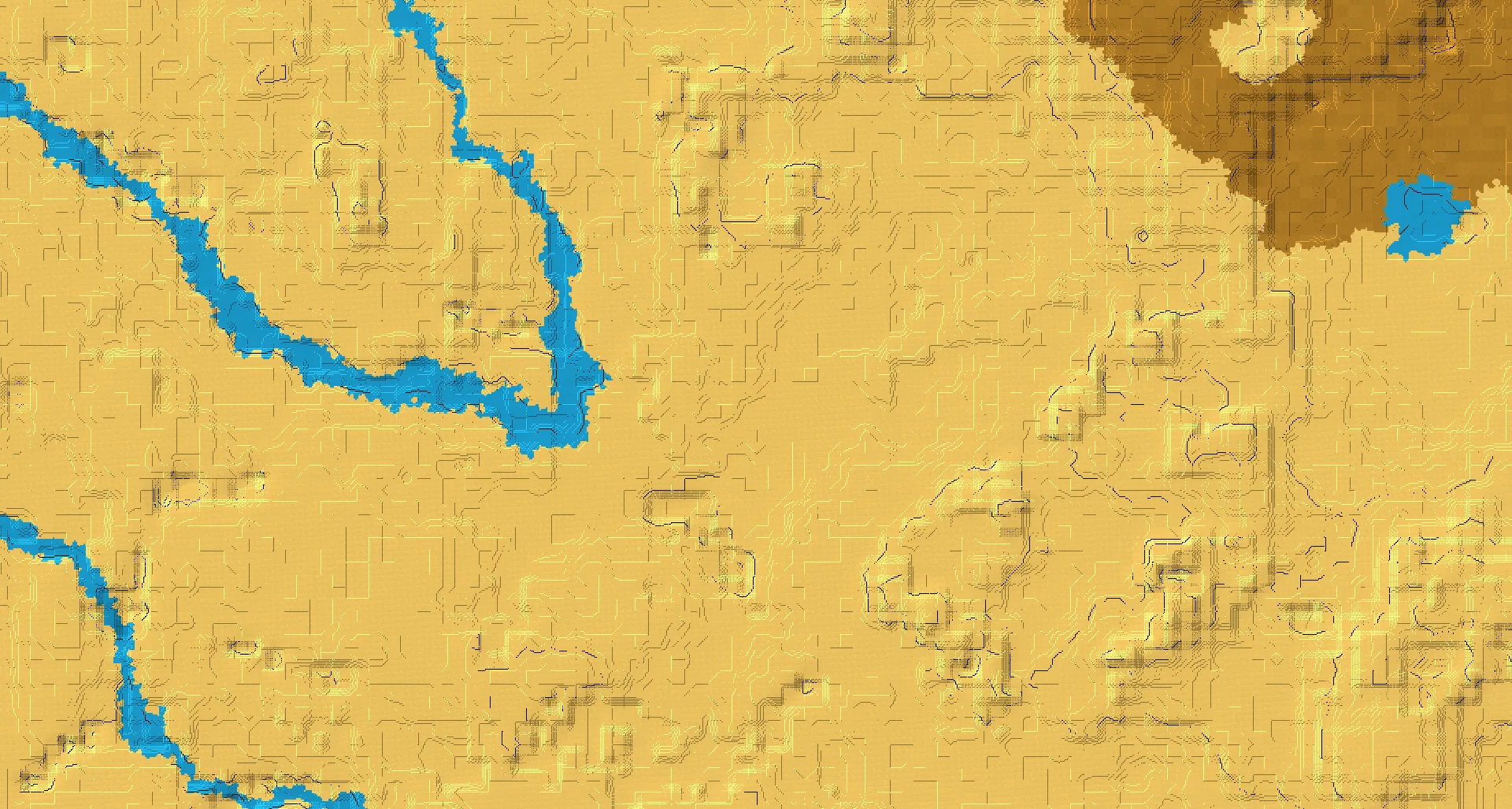 Seed map — Desert Temple Northeast of the Desert Start with Village