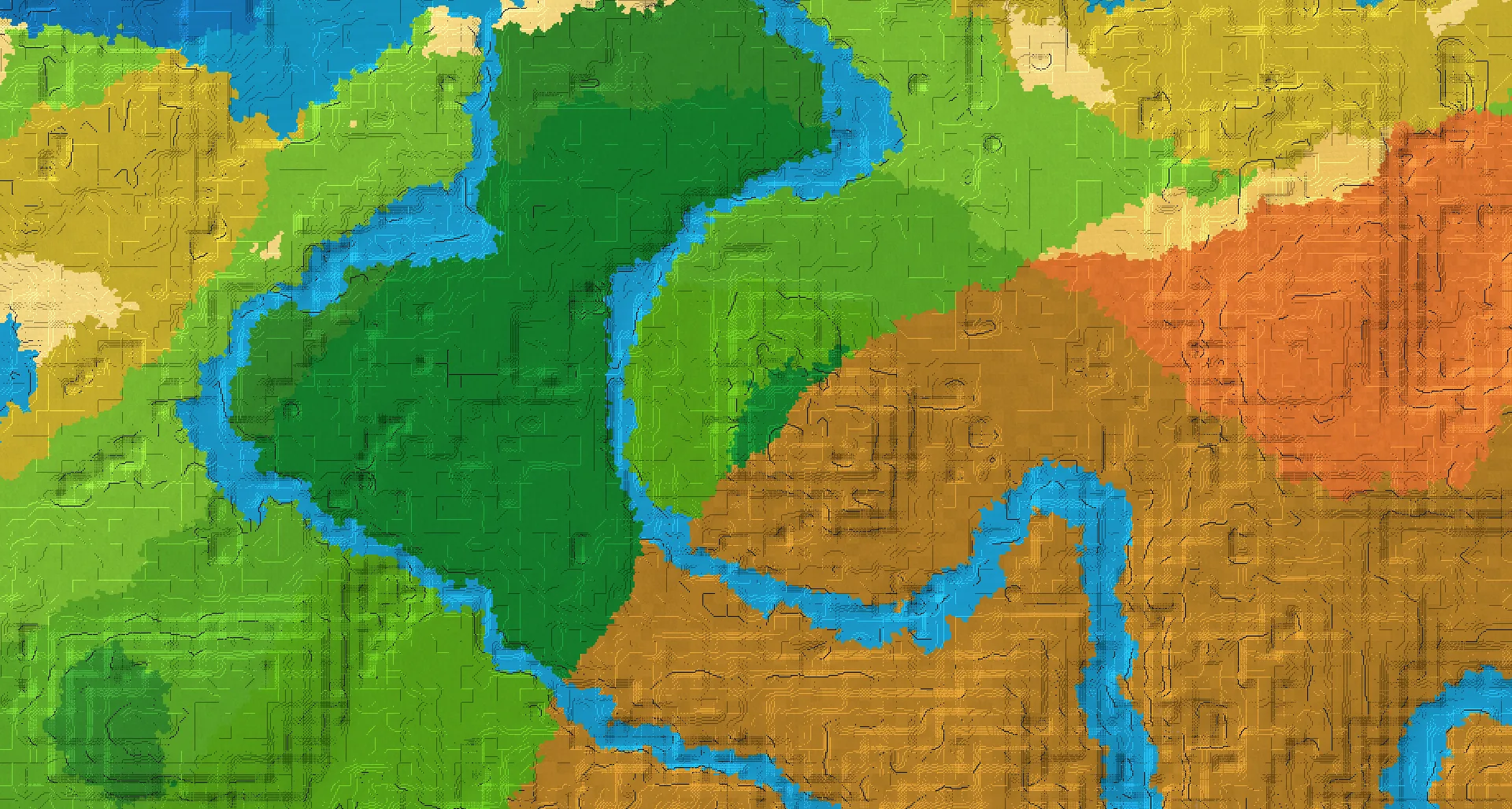 Seed map — Dense jungle with temple potential