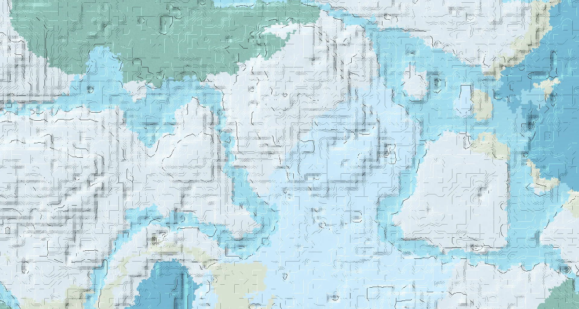 Seed map — Ice Spikes Southeast of a Snowy Taiga Start
