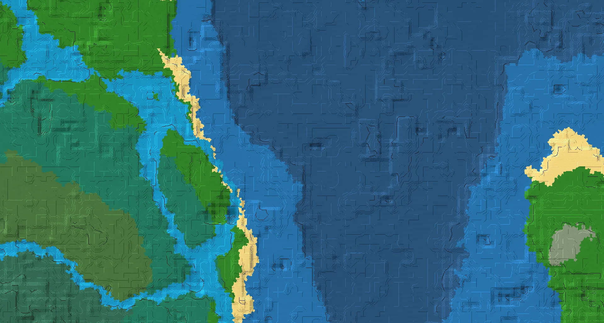 Seed map — Ocean Monument and Shipwreck from Forest