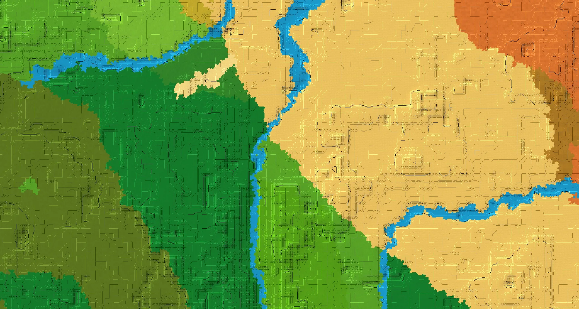 Seed map — Desert Temple and Ruined Portal from Desert with Trial Chambers