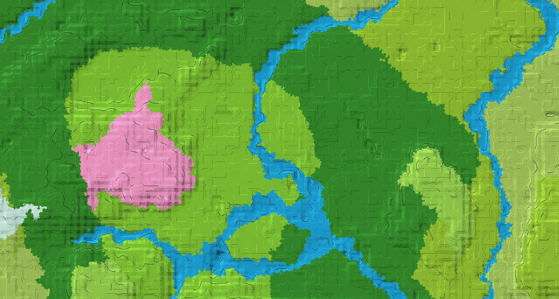 Seed map — Cherry Grove Routes from Plains with Ruined Portal