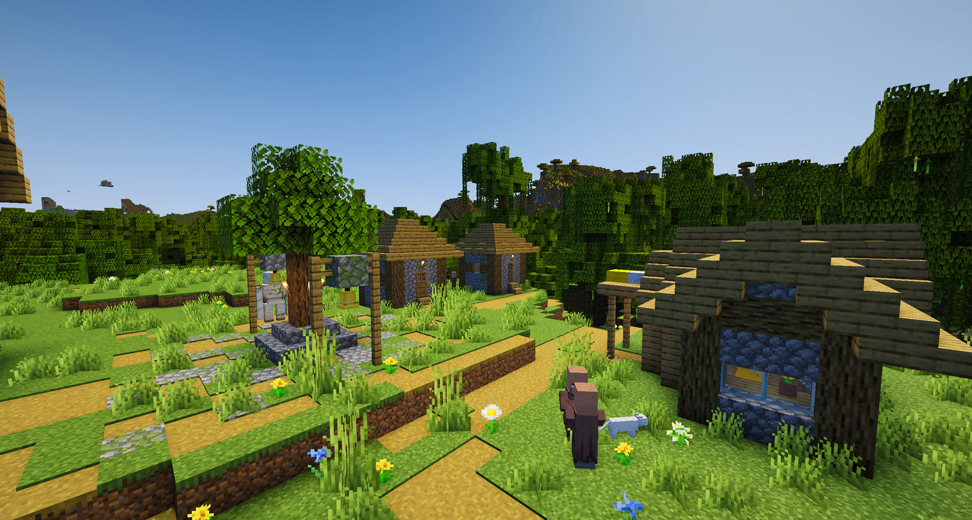 Village hidden in mangrove swamp