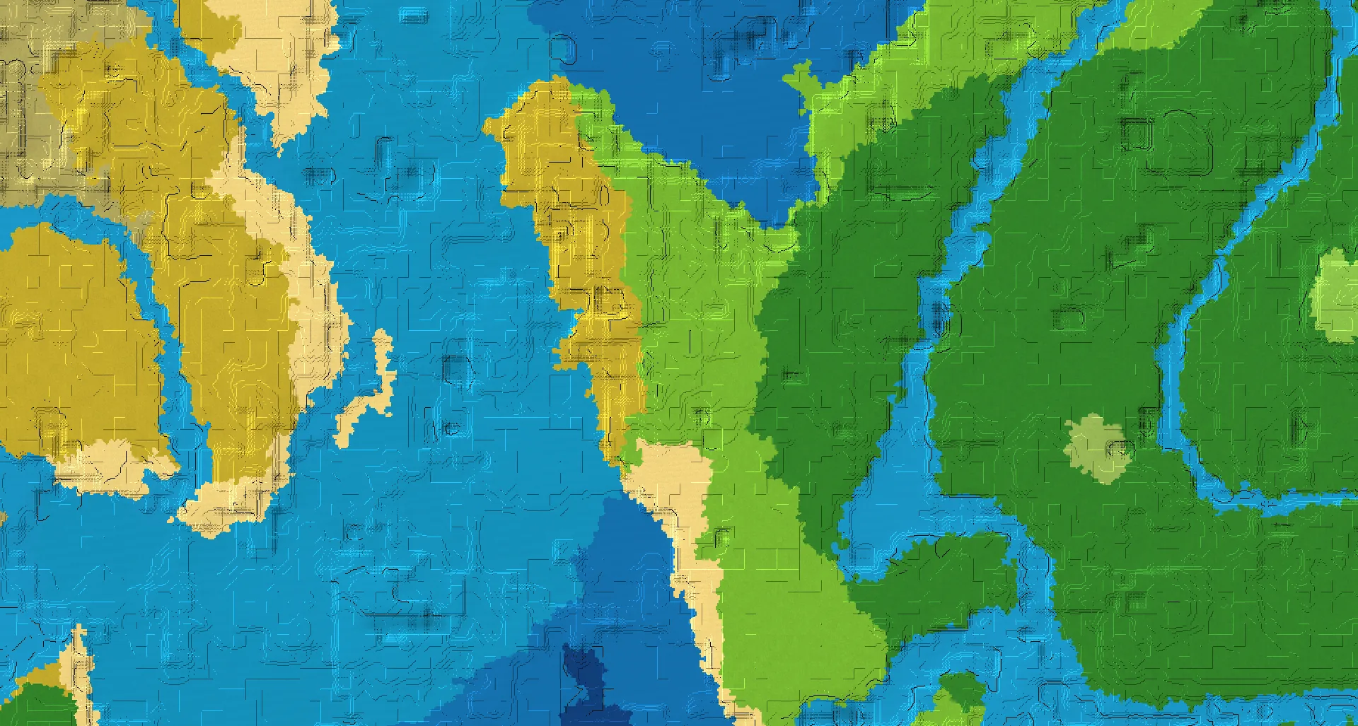 Seed map — Village and Pillager Outpost from Savanna
