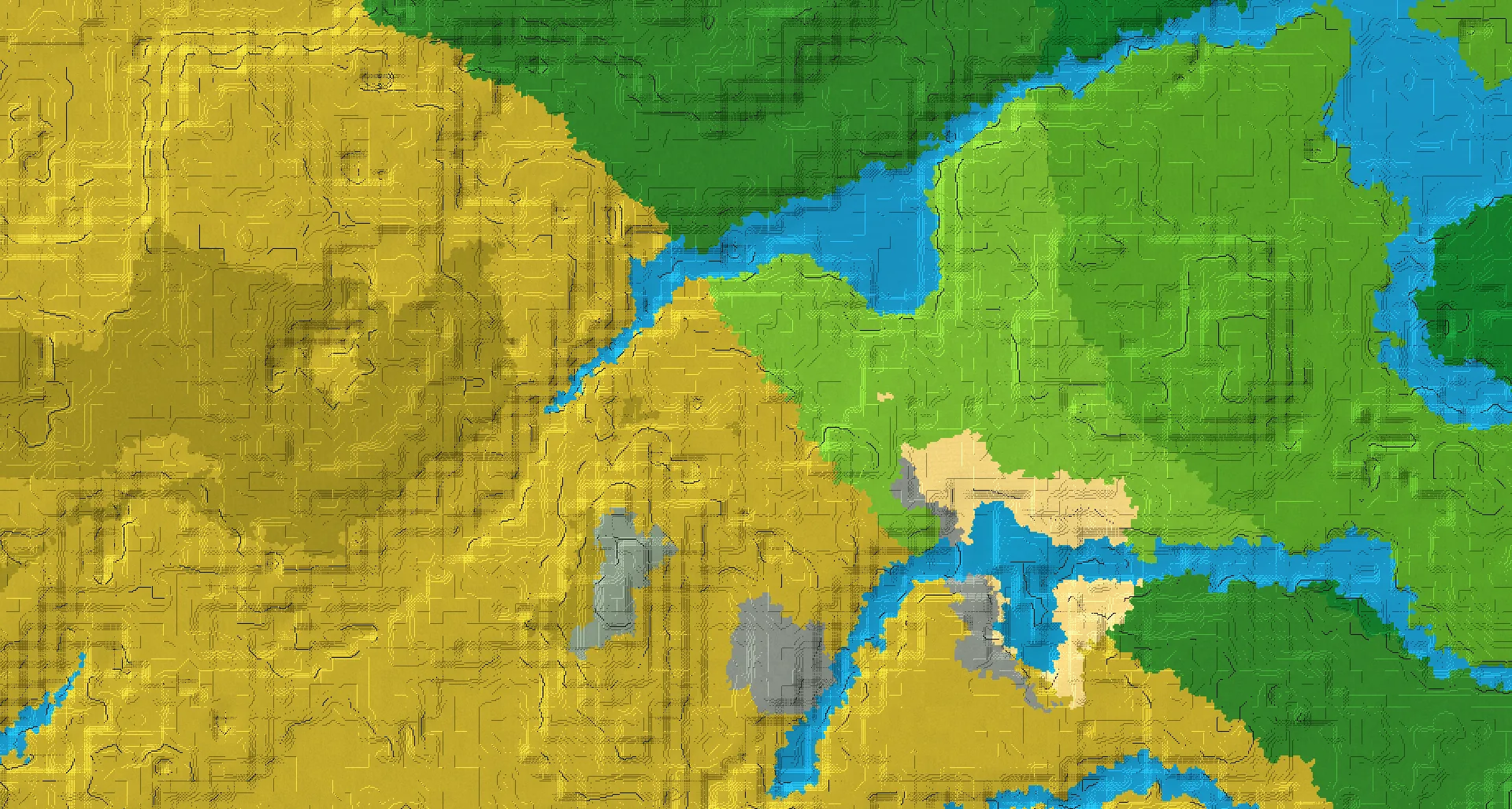 Seed map — Savanna abandoned camp and Buried ruined portal