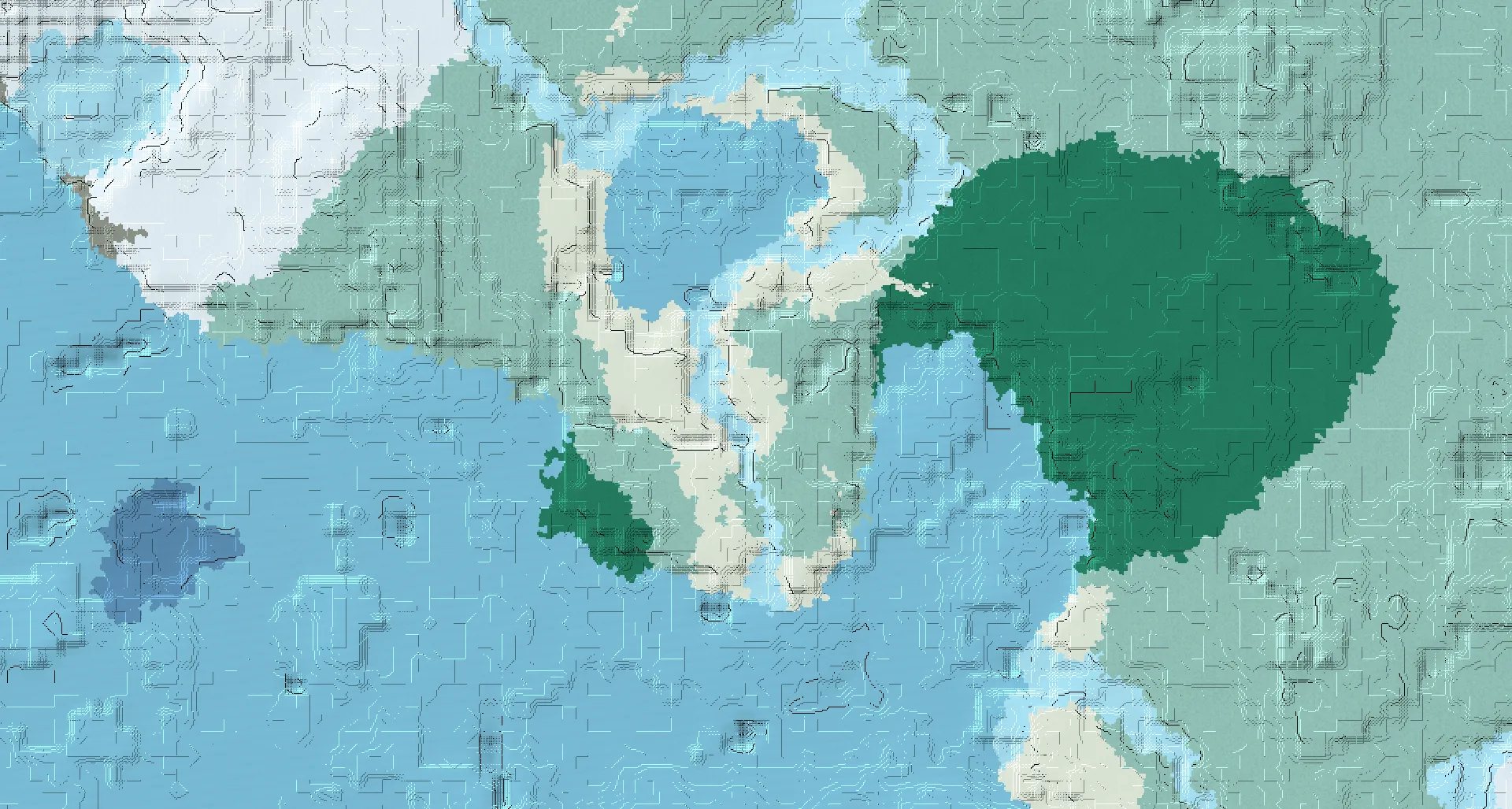 Seed map — Shipwreck and Ruined Portal from Snowy Taiga