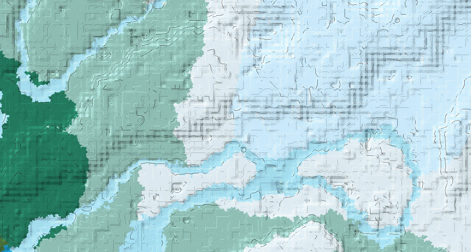 Seed map — Ice Spikes Northeast of a Snowy Plains Start with Trial Chambers