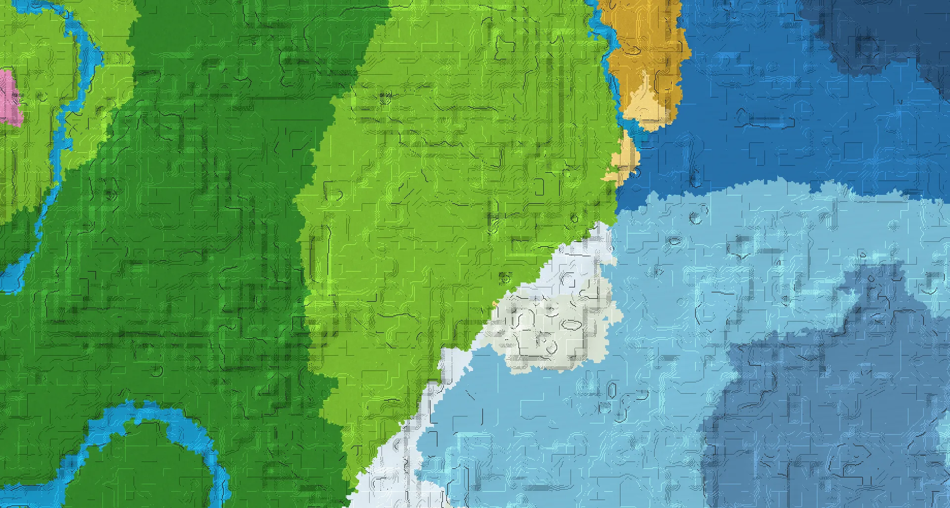 Seed map — Ideal temperate forest arrangement